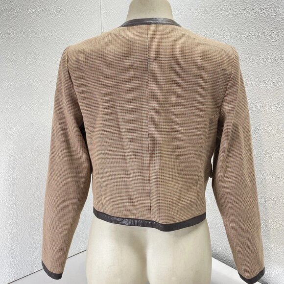 Derek Lam 10 Crosby × RTR Plaid Collarless Jacket – Size 2 (NWT) - Picture 6 of 13